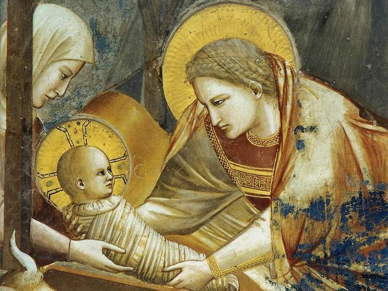 Giotto - La Nativit (dettaglio)