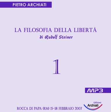 La Filosofia della Libertà 1 - Pietro Archiati - copertina CD