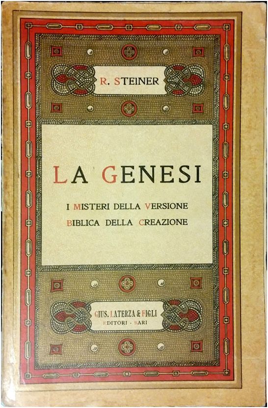 La Genesi - o.o. 122 (Rudolf Steiner) - copertina originale