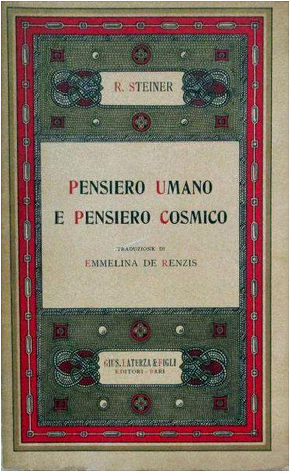 Pensiero Umano e Pensiero Cosmico - o.o. 151 (Rudolf Steiner) - copertina originale