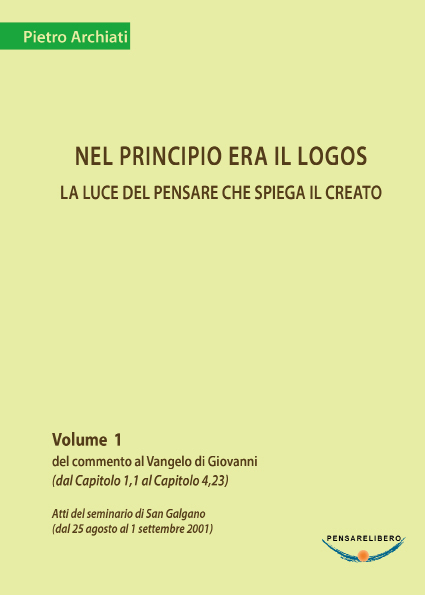 Il Vangelo di Giovanni 1 - Pietro Archiati - copertina