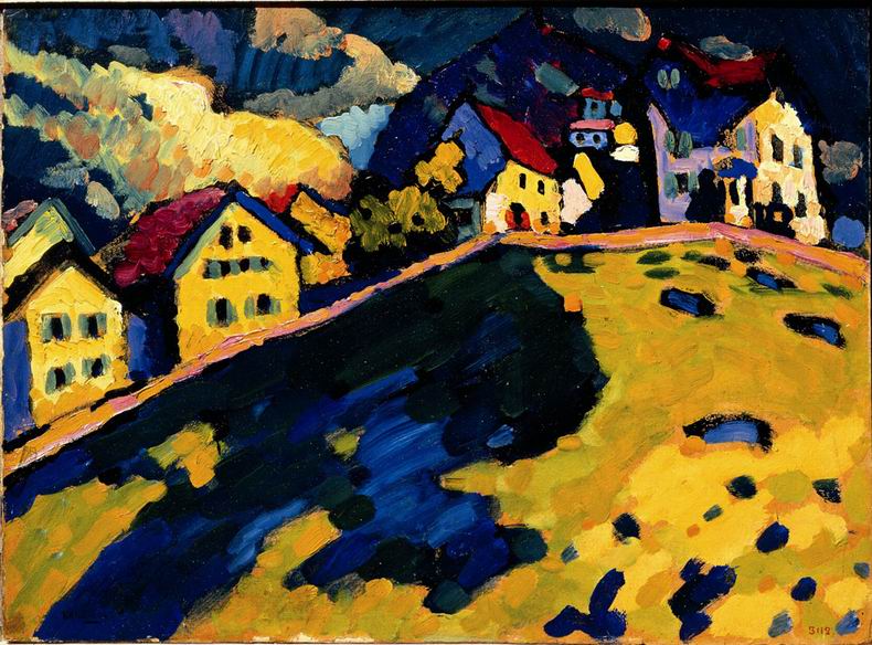 Gruppo di lettura Rudolf Steiner Milano - Case a Murnau Paesaggio estivo 1909 Vasily Kandinsky