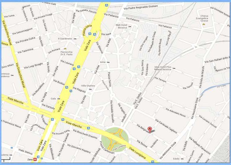 Mappa Artemedica - Milano