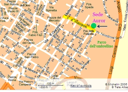 Mappa Frascati - sede Auror