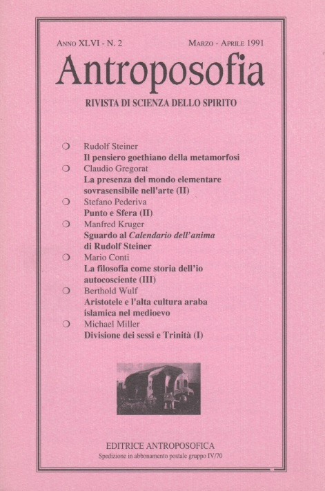 Rivista di scienza dello spirito Anno XLVI - N. 2 Marzo-Aprile 1991 - copertina