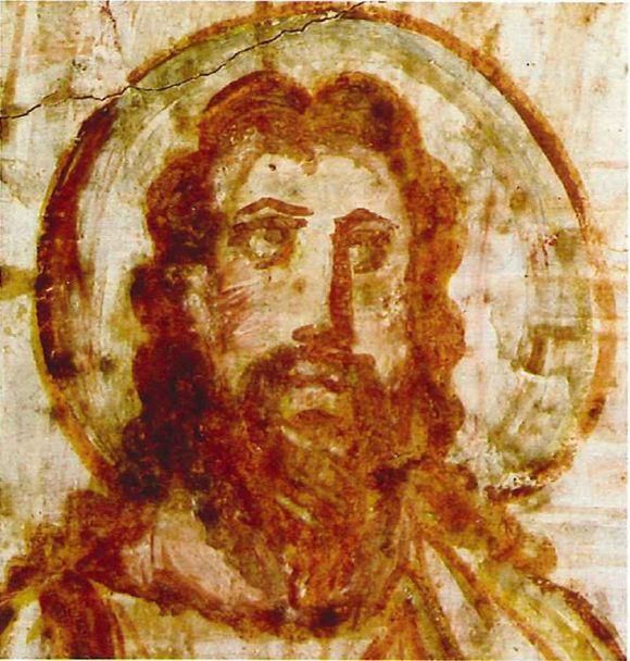 Pittura murale raffigurante Gesų