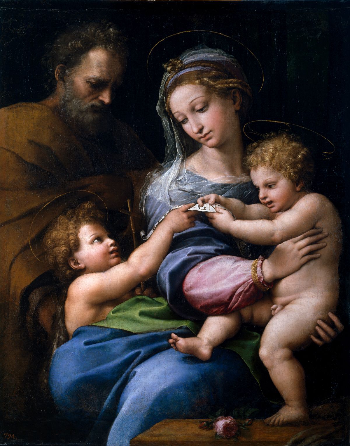 Raffaello Sanzio – Madonna della rosa, 1518 (Madrid)