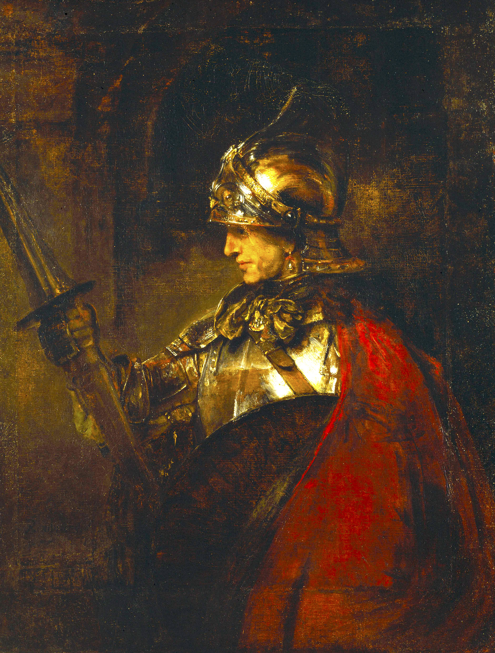 Rembrandt – Uomo in armatura, 1655 (Glasgow)