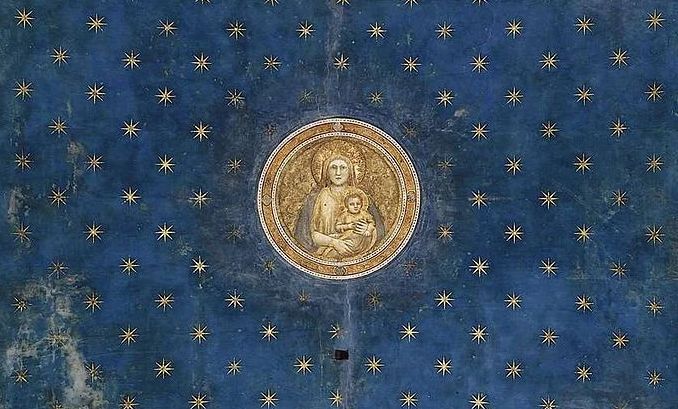 La Cappella degli Scrovengi, particolare della volta stellata - Giotto
